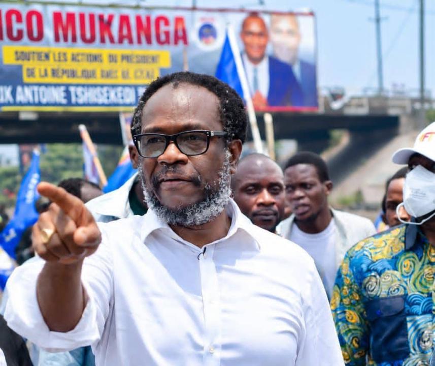 Delly Sesanga,  président du parti politique Envol