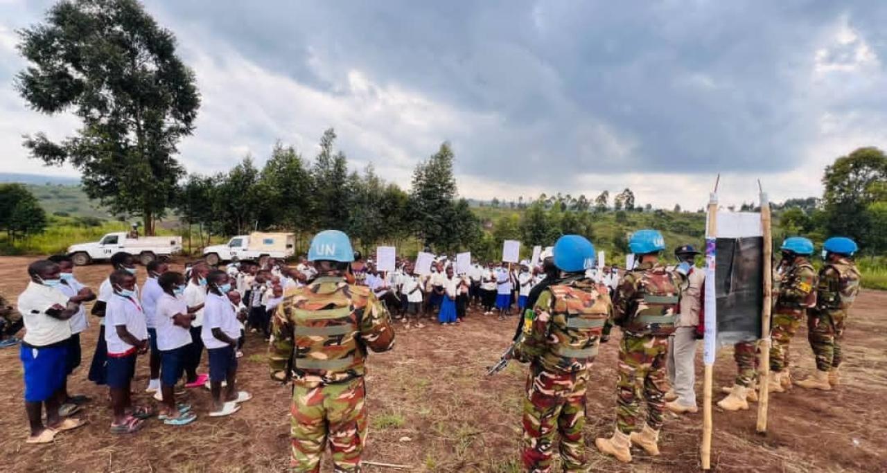 La MONUSCO intensifie la sécurisation des écoles et la prévention contre Ebola à Bayoo, dans la province de  l’Ituri