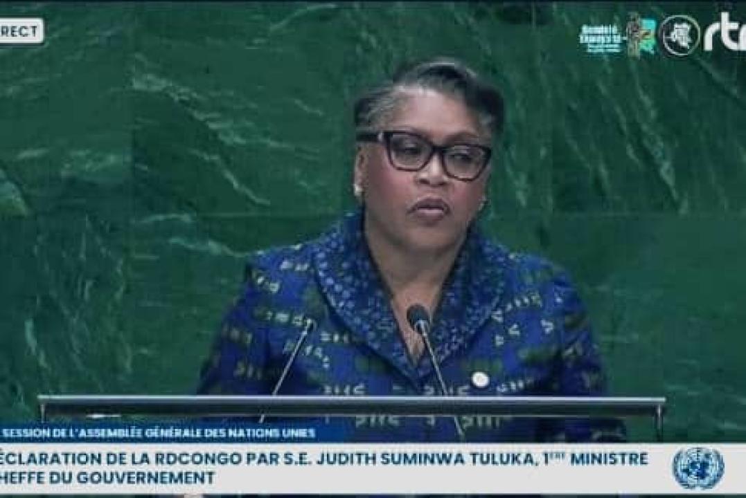 À New York, la Première ministre Judith Suminwa Tuluka porte la voix de la République démocratique du Congo devant l’Assemblée générale des Nations Unies.