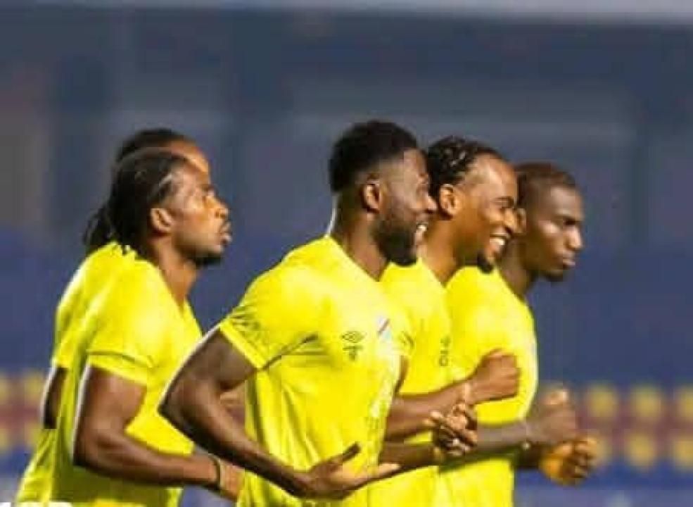 Les Léopards de la RDC lors de la dernière séance d'entraînement au Stade des Martyrs avant d'affronter la Guinée équatoriale.