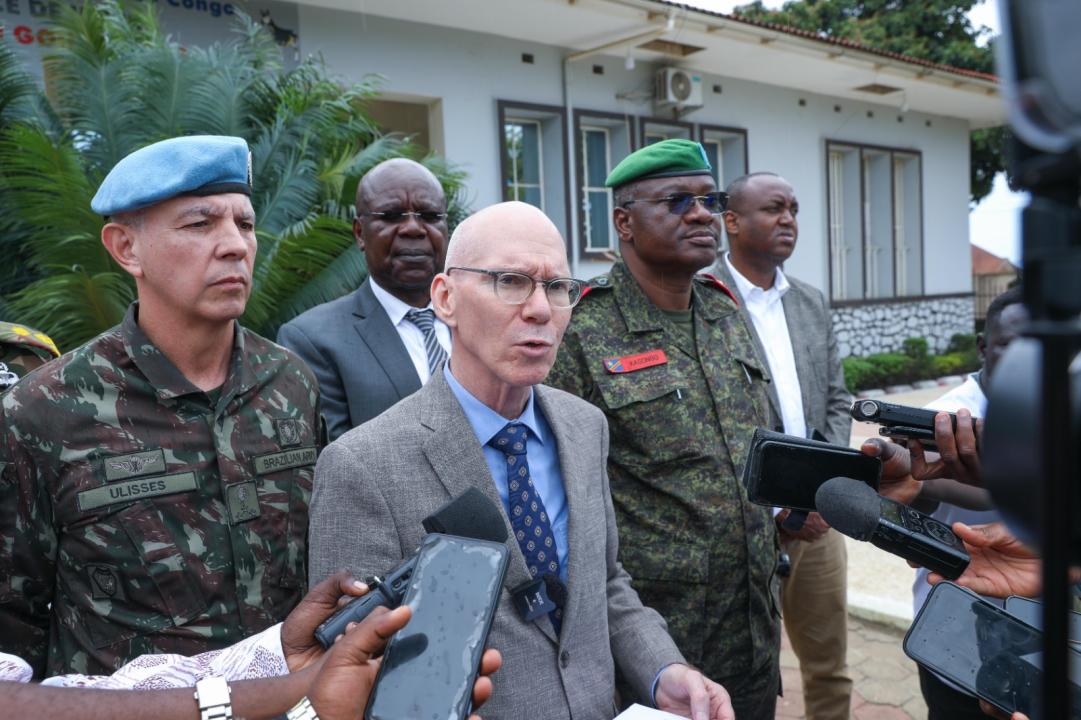 James Swan à son arrivée à Bunia