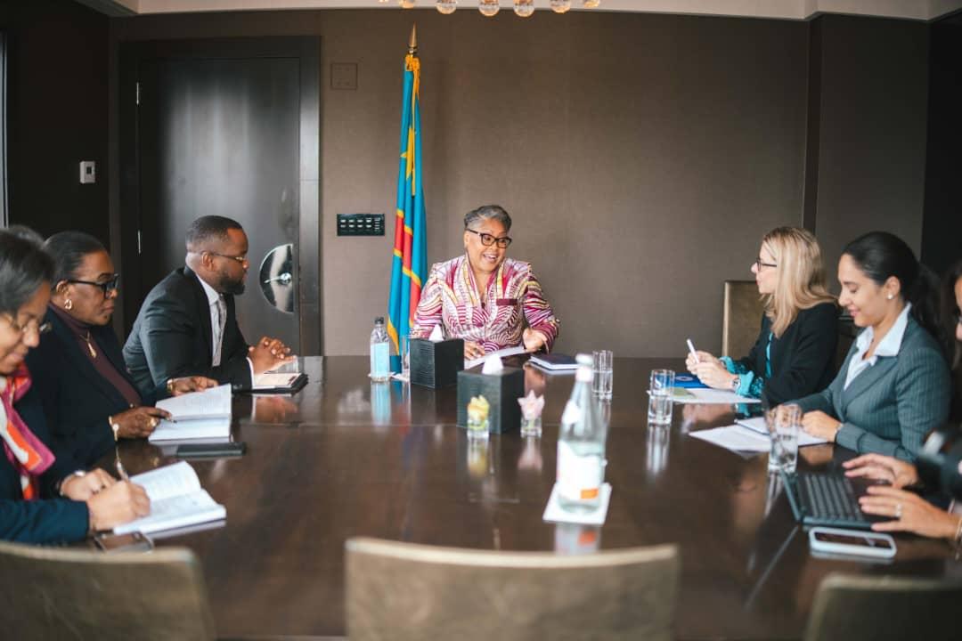 La Première ministre Judith Suminwa échange avec quelques partenaires financiers de la RDC, à New York.