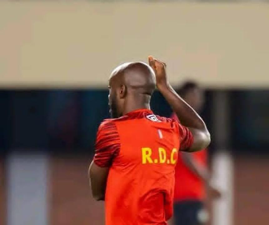 Yoane Wissa lors de la dernière séance d'entraînement des Léopards au National Sports Stadium de Harare.