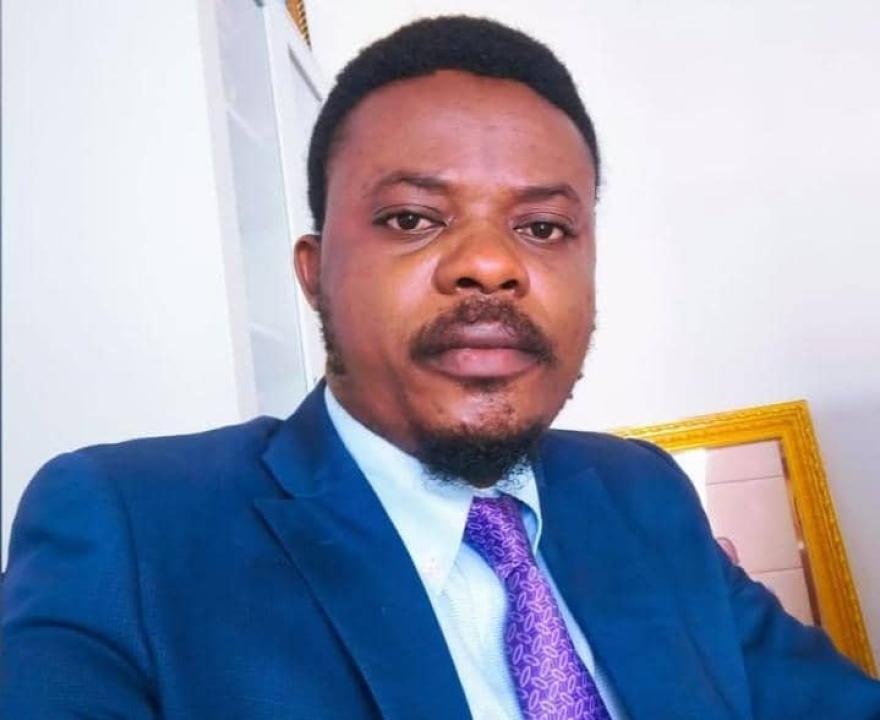 Espoir Botumba,  journaliste et directeur général du média en ligne opulence.cd