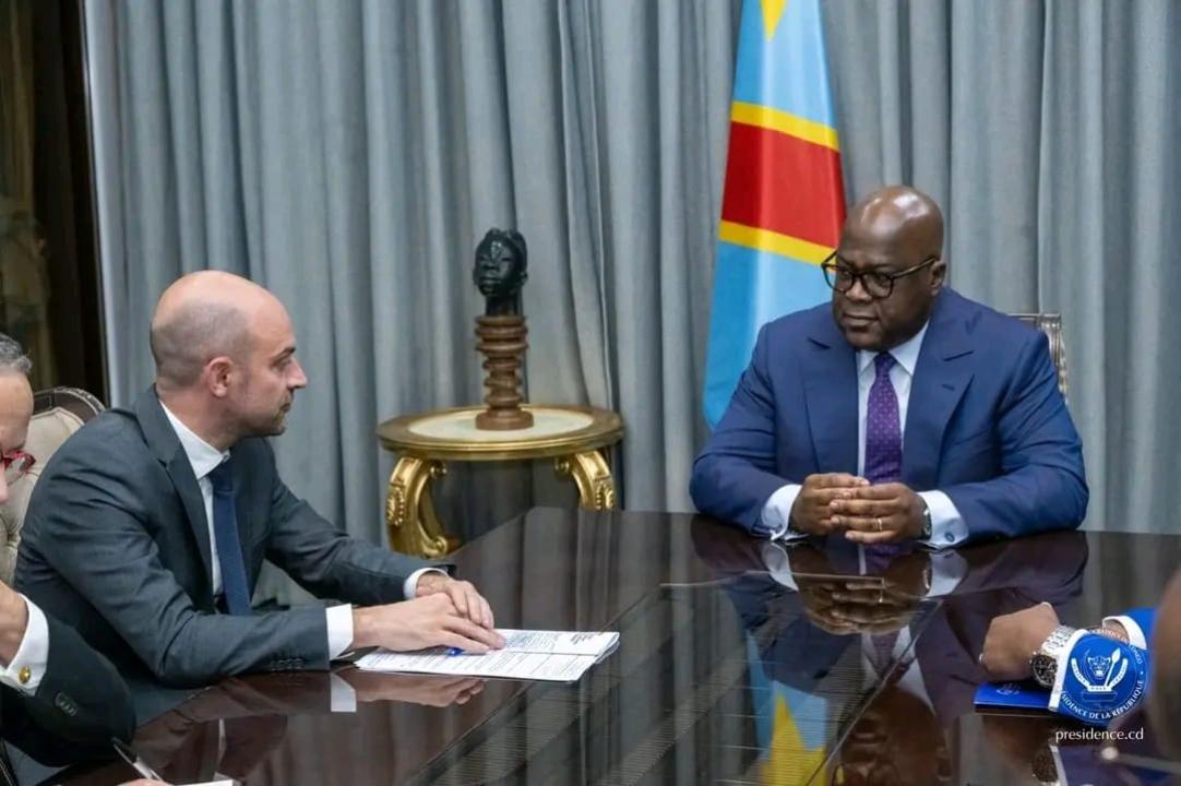Le Président Félix Tshisekedi et Jean-Noël Barrot ministre français de l’Europe et des Affaires étrangères