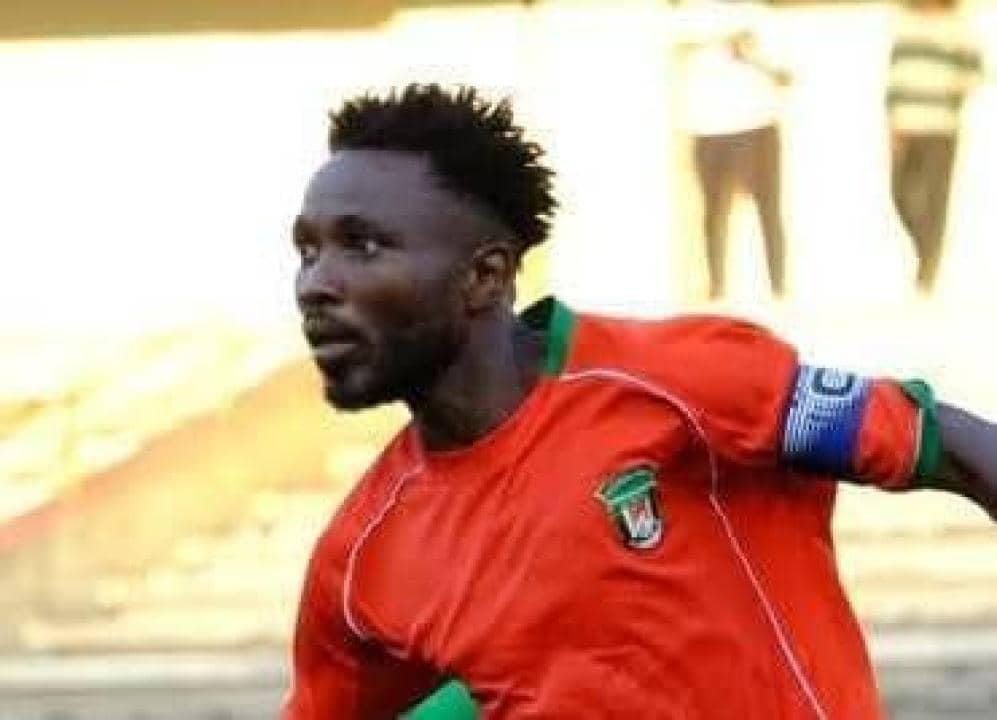 Le capitaine du FC Renaissance, Taddy Etekiama lors d'un match de Linafoot.