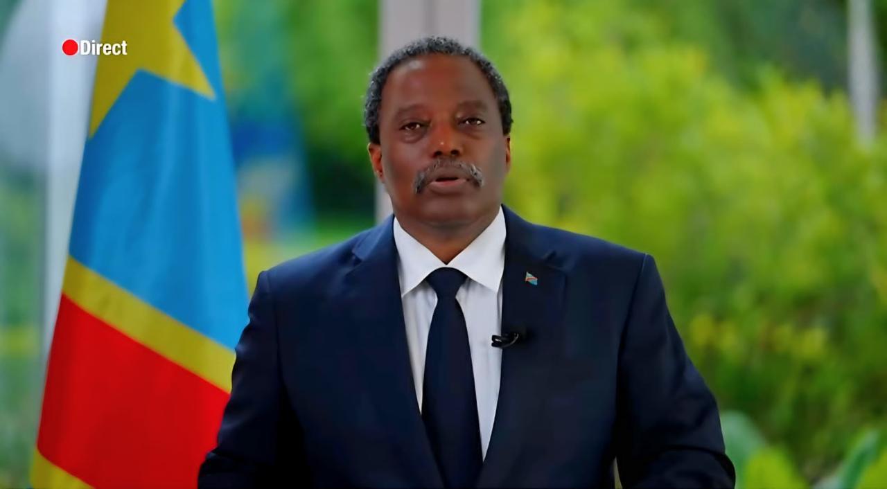 L’ancien président de la RDC, Joseph Kabila Kabange,  lors de son adresse à la Nation congolaise,  le 9 octobre 2026