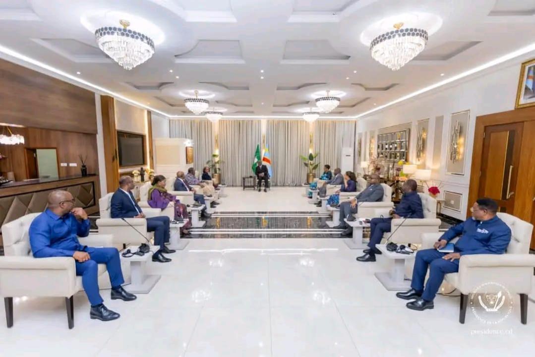 Les facilitateurs de l'union africaine reçu par Félix Tshisekedi à Kinshasa