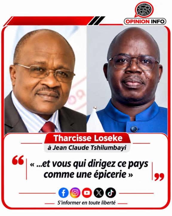 Tharcisse Loseke à gauche et Jean-Claude Tshilumbayi à droite
