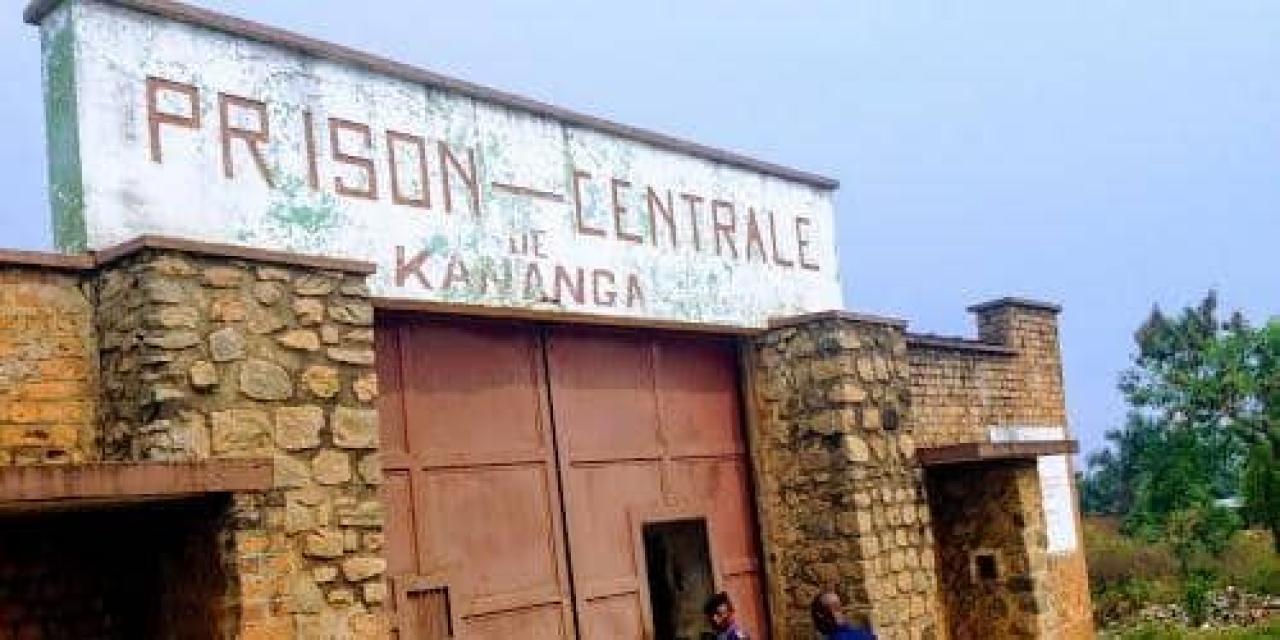 L'entrée principale de la prison centrale de Kananga dans le Kasaï central