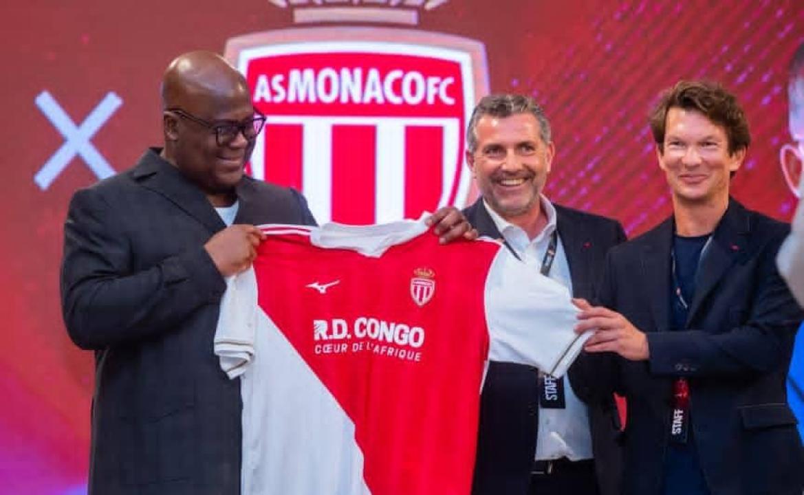 Félix Tshisekedi et les experts de l'AS Monaco.