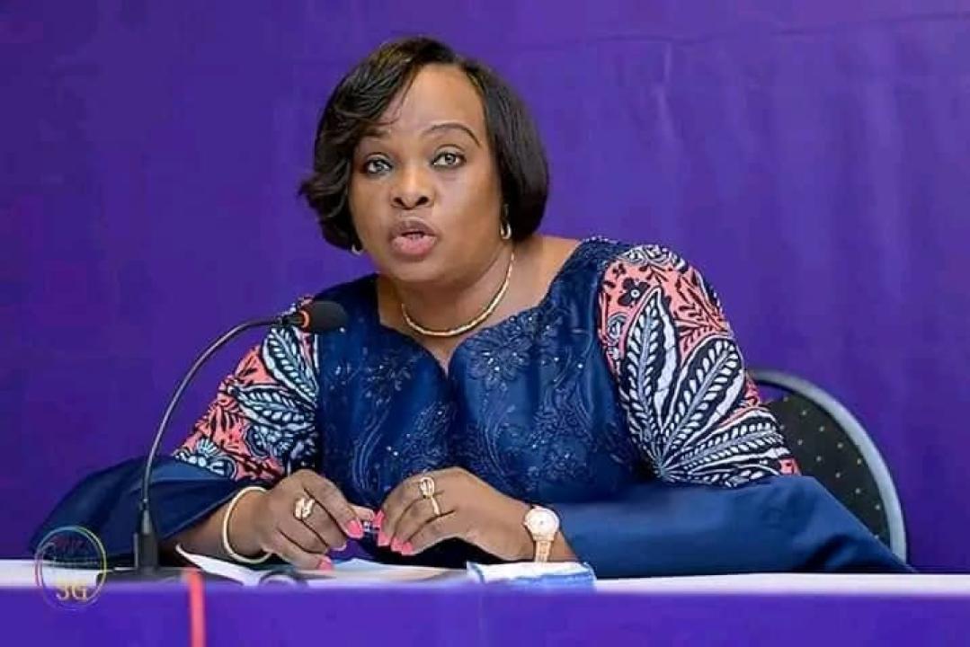 La directrice générale de la RTNC à Kinshasa Sylvie Elenge Nyembo