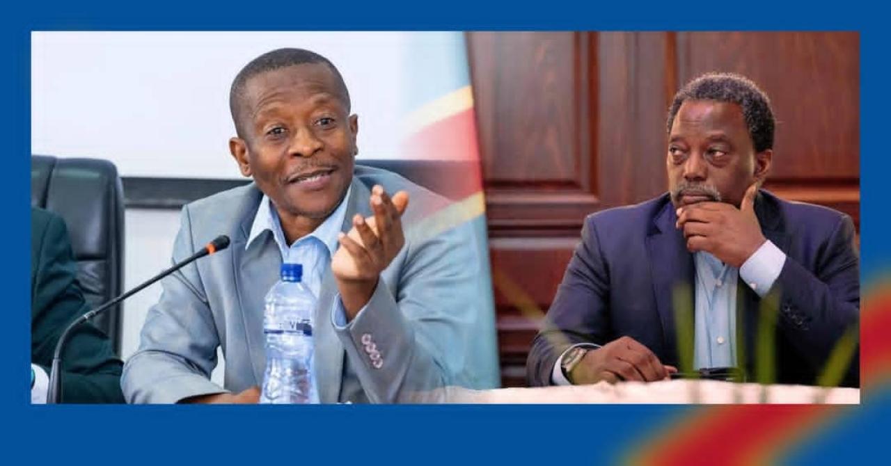 De gauche à droite, le président de l'ASADHO, Jean Claude Katende et l'ancien président de la RDC, Joseph Kabila