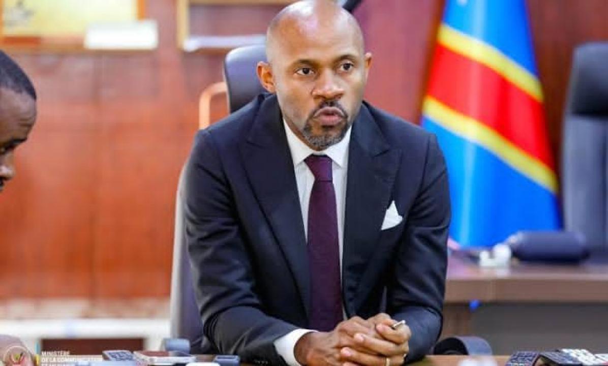Le ministre de la Communication et Médias et porte-parole du gouvernement, Patrick Muyaya