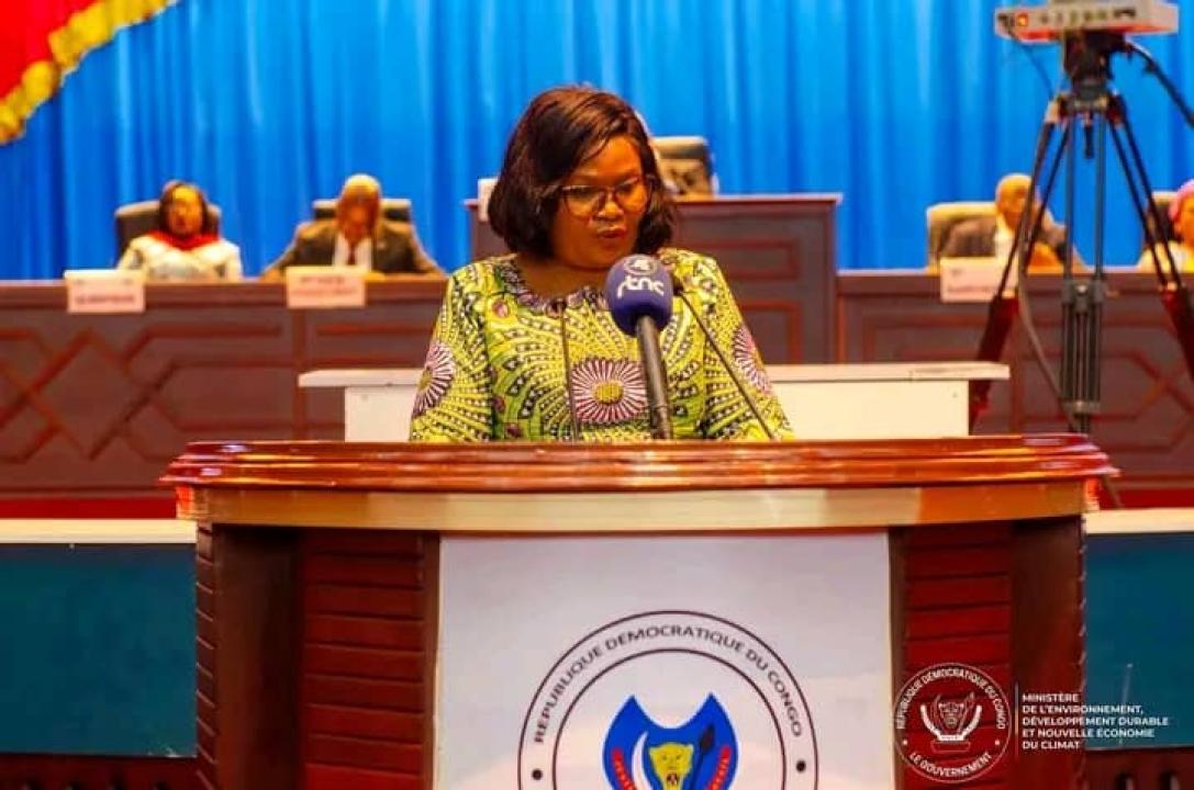 La ministre de l'Environnement, Marie Nyange Ndambo