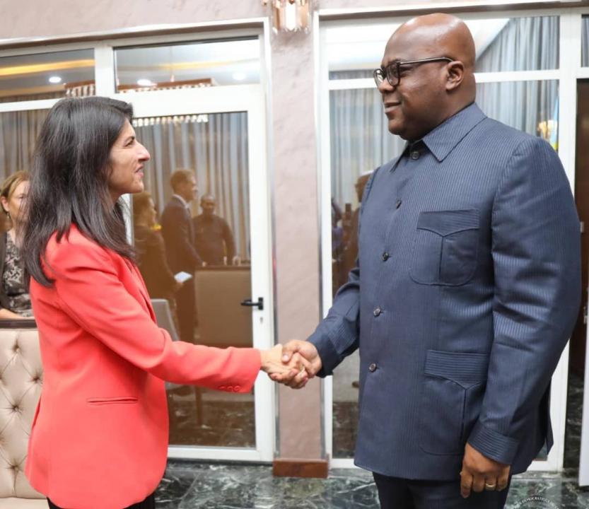 Serap Güler, ministre adjointe allemande aux Affaires étrangères, reçue par le chef de l'État de la RDC, Félix-Antoine Tshisekedi Tshilombo
