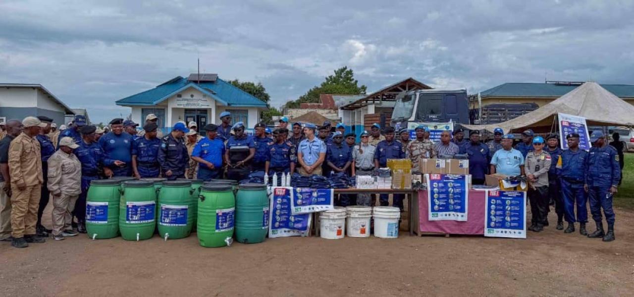 La MONUSCO dote la PNC de moyens de prévention contre Ebola en Ituri